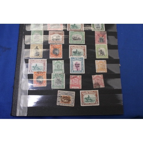 438 - A PAGE OF NORTH BORNEO STAMPS