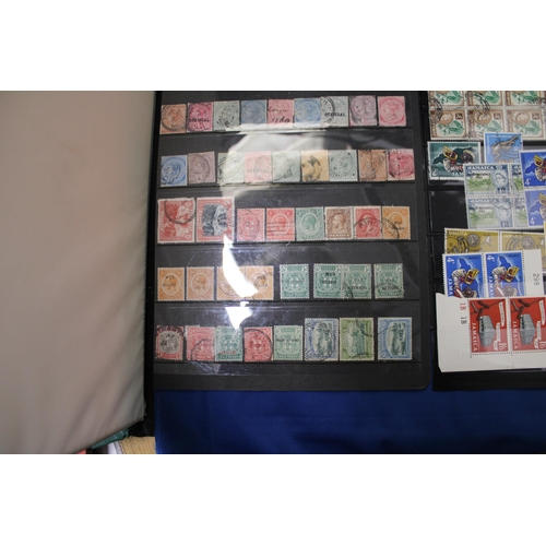 443 - TWO PAGES OF JAMAICAN STAMPS