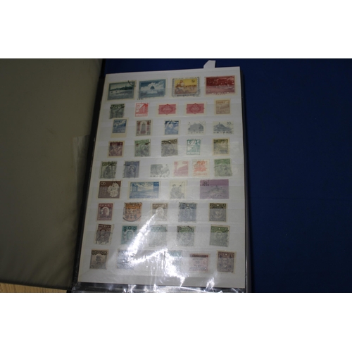 450 - TEN PAGES OF CHINESE STAMPS