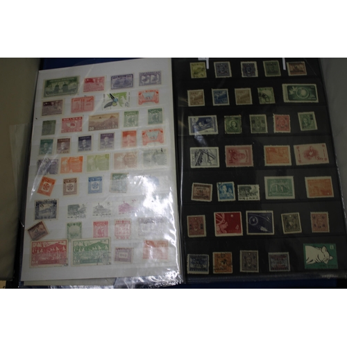 450 - TEN PAGES OF CHINESE STAMPS