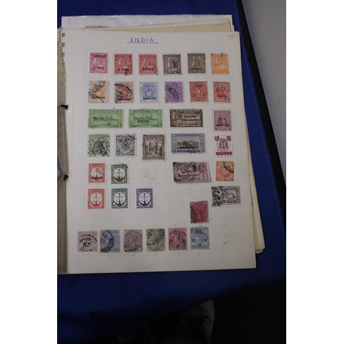 452 - SIX SHEETS OF INDIA STAMP