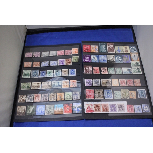 455 - TWO PAGES OF EGYPTIAN STAMPS