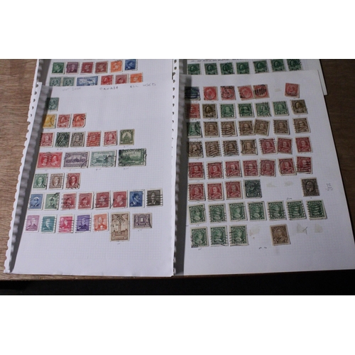 456 - A COLLECTION OF CANADIAN STAMPS (10+ SHEETS)