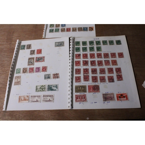 456 - A COLLECTION OF CANADIAN STAMPS (10+ SHEETS)