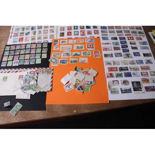 457 - A COLLECTION OF DENMARK STAMPS (10+ SHEETS)