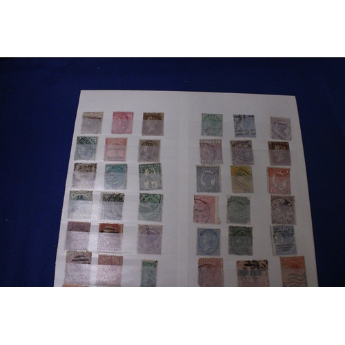 458 - ONE SHEET OF MIXED VICTORIAN EMPIRE STAMPS