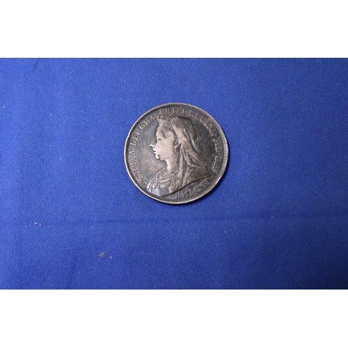 461 - A 1896 SILVER CROWN