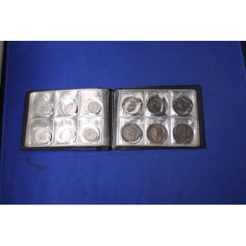 468 - AN ALBUM CONTAINING HALF CROWNS (APPROX 5) 1954 ONWARDS, TWO SHILLINGS (6), 12 ONE SHILLINGS, SIX PE... 