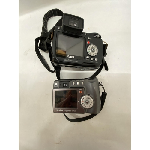 163 - TWO KODAK CAMERAS WITH CHARGER (DX7590 / DX7630)