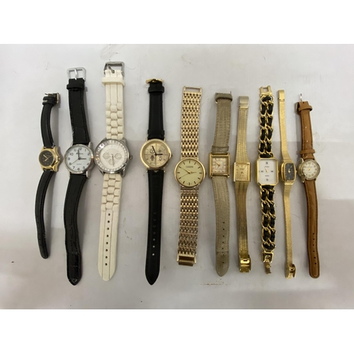 166 - A COLLECTION OF 53 VINTAGE WATCHES TOINCLUDE FOSSIL ETC