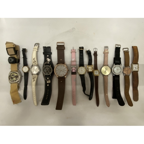 166 - A COLLECTION OF 53 VINTAGE WATCHES TOINCLUDE FOSSIL ETC