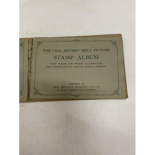 170 - A 1917 BIBLE STAMP ALBUM WITH STAMPS