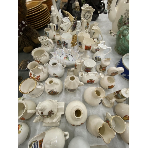 199 - A LARGE COLLECTION OF CRESTED WARE TO INCLUDE ARCADIAN, CARLTON, ETC