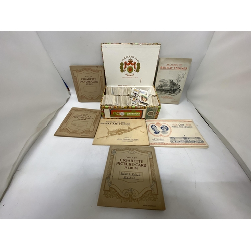 204 - A COLLECTION OF CIGARETTE CARDS IN ALBUMS AND LOOSE