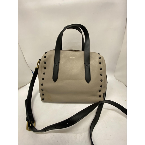 209 - A GENUINE FOSSIL SYDNEY SATCHEL AS NEW