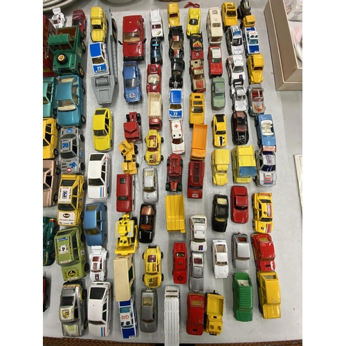 235 - A LARGE COLLECTION OF CORGI, DINKY, MATCHBOX, ETC DIE-CAST VEHICLES