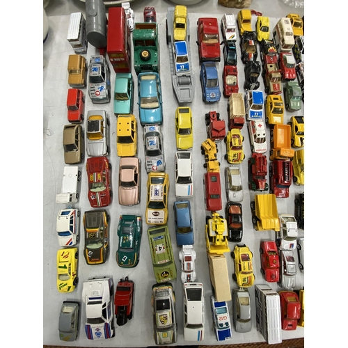 235 - A LARGE COLLECTION OF CORGI, DINKY, MATCHBOX, ETC DIE-CAST VEHICLES