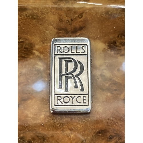 46 - A HANDMADE DOMED ROLLS ROYCE TRINKET BOX - 