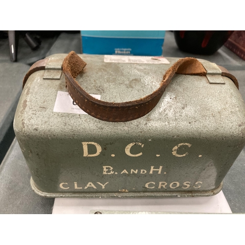 63 - A  VINTAGE STEEL CASED DUMPY LEVEL BY M.D.S. MANUFACTURER