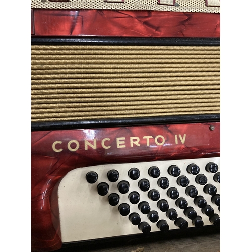 66 - A HOHNER CONCERTO IV ACCORDION IN ORIGINAL CASE