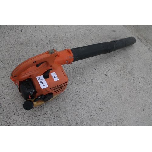 18 - HITACHI PURE FIRE LEAF BLOWER (COMPLETE)  NO VAT