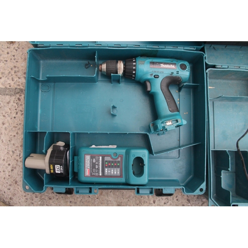 431 - 3 MAKITA BATTERY DRILLS  + VAT