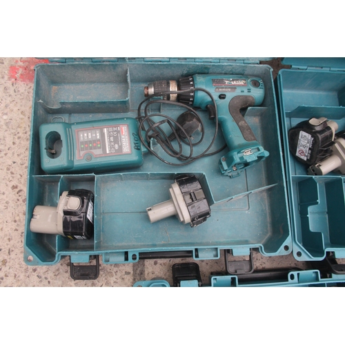 435 - 3 MAKITA BATTERY DRILLS  + VAT