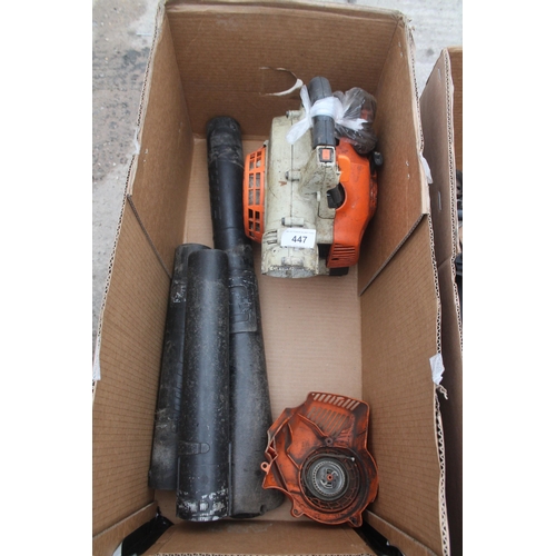 447 - STIHL BG 85 PARTS AND SPARES FROM 2 BLOWERS  NO VAT