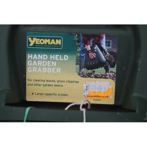 458 - GREEN HAND HELD GARDEN GRAB  NO VAT