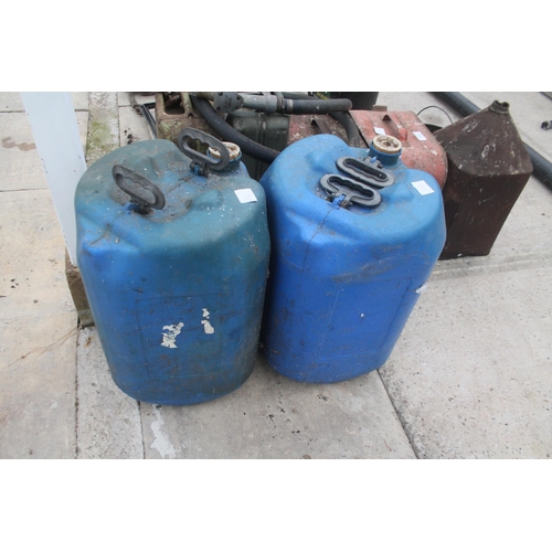 520 - COLLECTION OF JERRY CANS AND OIL DRUMS  + VAT