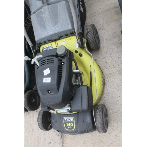 557 - RYOBI LAWN MOWER  NO VAT