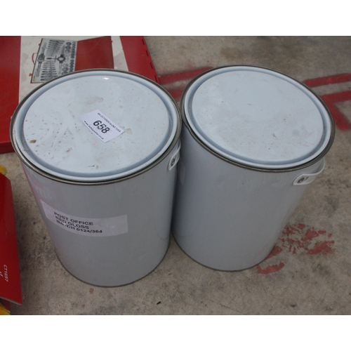 658 - 2 P O RED GLOSS 5 L  + VAT