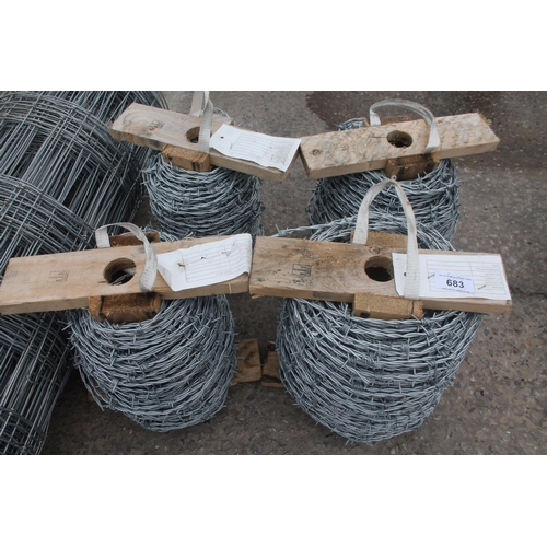 683 - 4 BARBED WIRE  + VAT