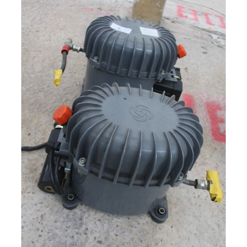 7 - 2 AIR COMPRESSOR PUMPS (UNTESTED)  NO VAT