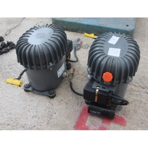 7 - 2 AIR COMPRESSOR PUMPS (UNTESTED)  NO VAT