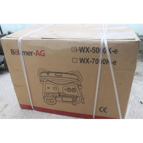 9 - BOHMER BRAND NEW ELECTRIC START AG GENERATOR 500K,  AS NEW STILL BOXED   + VAT