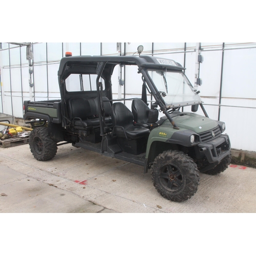 119 - JOHN DEERE 855D TWIN CAB GATOR 2123 HOURS GOOD WORKING ORDER XUV 4 X 4 NUE REG VX65 H2L  + VAT