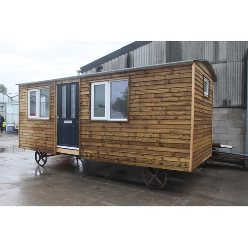 201 - SHEPHERDS HUT - FULLY INSULATED AND PLY-LINED
NO VAT