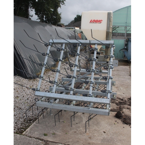 245 - NEW LOGIK SEEDER CHAIN HARROWS - CONTROLLER WITH ALAN IN GREENHOUSE D - IN WORKING ORDER+ VAT