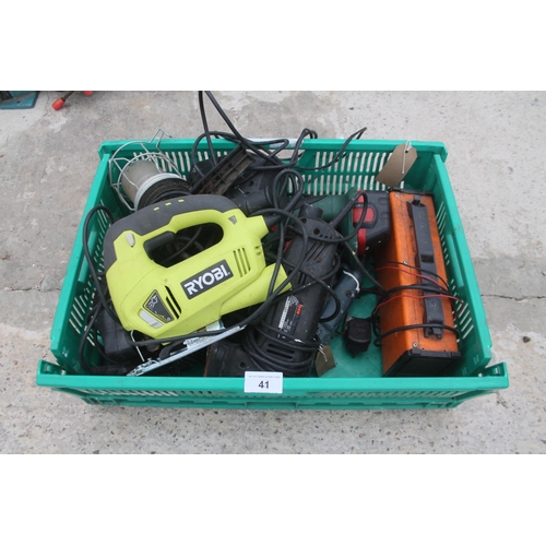 41 - RYOBI POWER TOOLS IN WORKING ORDER  NO VAT