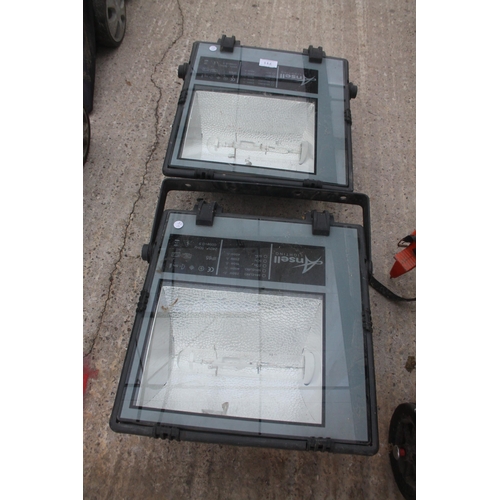 711 - TWO ANSELL FLOODLIGHTS - NO VAT