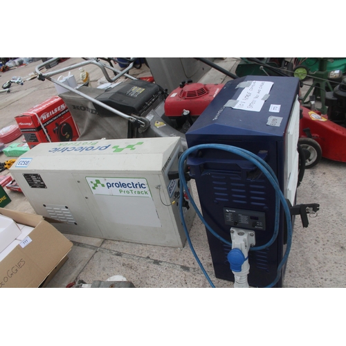 773 - PORTABLE COMMERCIAL 110V BATTERY PACK AND CHARGER IN WORKING ORDER   NO VAT