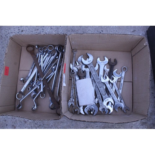 833 - 2 BOXES OF SPANNERS  NO VAT