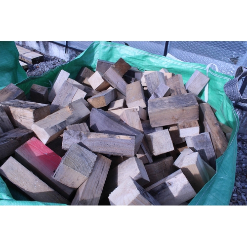 863 - BAG OF FIREWOOD BLOCKS  NO VAT