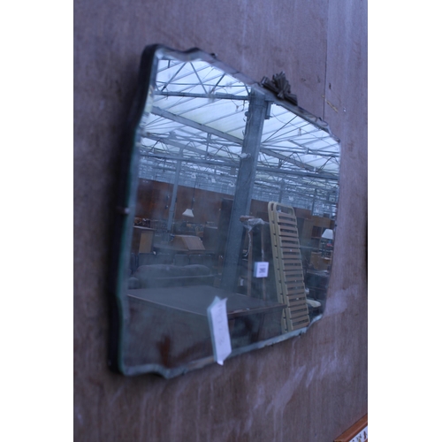 2993 - A FRAMELESS WALL MIRROR, 27