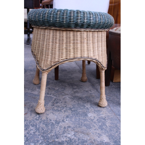 2872 - A WICKER TABLE, 21