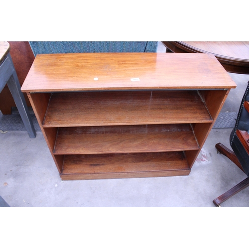 2884 - A MID 20TH CENTURY THREE TIER OPEN BOOKCASE, 37