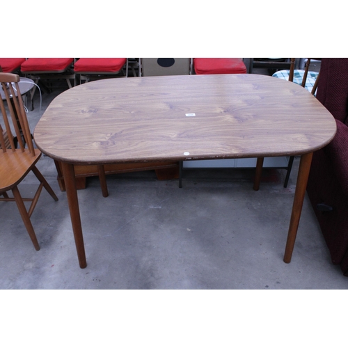 2898 - A DINETTE KITCHEN TABLE WITH WOOD EFFECT TOP, 48