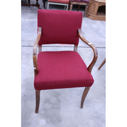 2914 - A RETRO ELBOW CHAIR