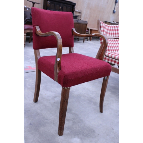 2914 - A RETRO ELBOW CHAIR